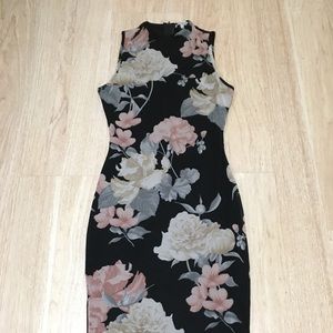 Black Floral Dress 👗